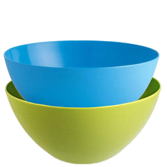 Heart Home Plastic Microwave Safe 3 Pieces Mixing Bowl Set- 1000 ML (Multi) - CTHH16450