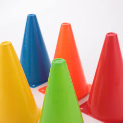 Kuber Industries Sports Agility Training Ground Marker Cone Pack of 6 (Multicolor)