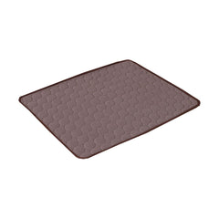 Kuber Industries Rectangular Dog & Cat Bed|Premium Cool Ice Silk with Polyester with Bottom Mesh|Multi-Utility Self-Cooling Pad for Dog & Cat|Light-Weight & Durable Dog Bed|ZQCJ001C-M|Coffee