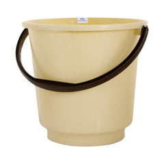 Heart Home Bucket|Plastic Bucket for Bathroom|Bucket for Bathing|Unbreakable Bucket with Handle|16 Liter (Yellow)