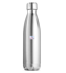 Heart Home Stainless Steel Insulated Round Water Bottle for Home & Traveling, 750ML Pack of 2 (Silver) 54HH4322.