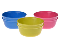 Kuber Industries Bowls|Plastic Dishwasher Safe Bowl|Serving Bowls|Bowls for Kitchen|Microwave Safe Bowls for Salad|Soup|Pasta|500 ML|Pack of 6 (Multicolor)