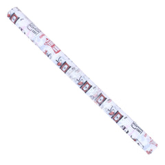 Heart Home Shelf Liner | EVA Kitchen Cabinet Shelf Mat | Anti-Slip Bathroom Mat | Fridge Mat | Red Coffee house Wardrobe Mat | 10 Meter | White