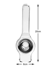 Heart Home 2 in 1 Manual Stainless Steel Lemon Squeezer/Juice Extractor with Bottle Opener (Silver)
