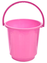 Heart Home Bucket|Plastic Bucket for Bathroom|Bucket for Bathing|Unbreakable Bucket with Handle|16 Liter (Pink)