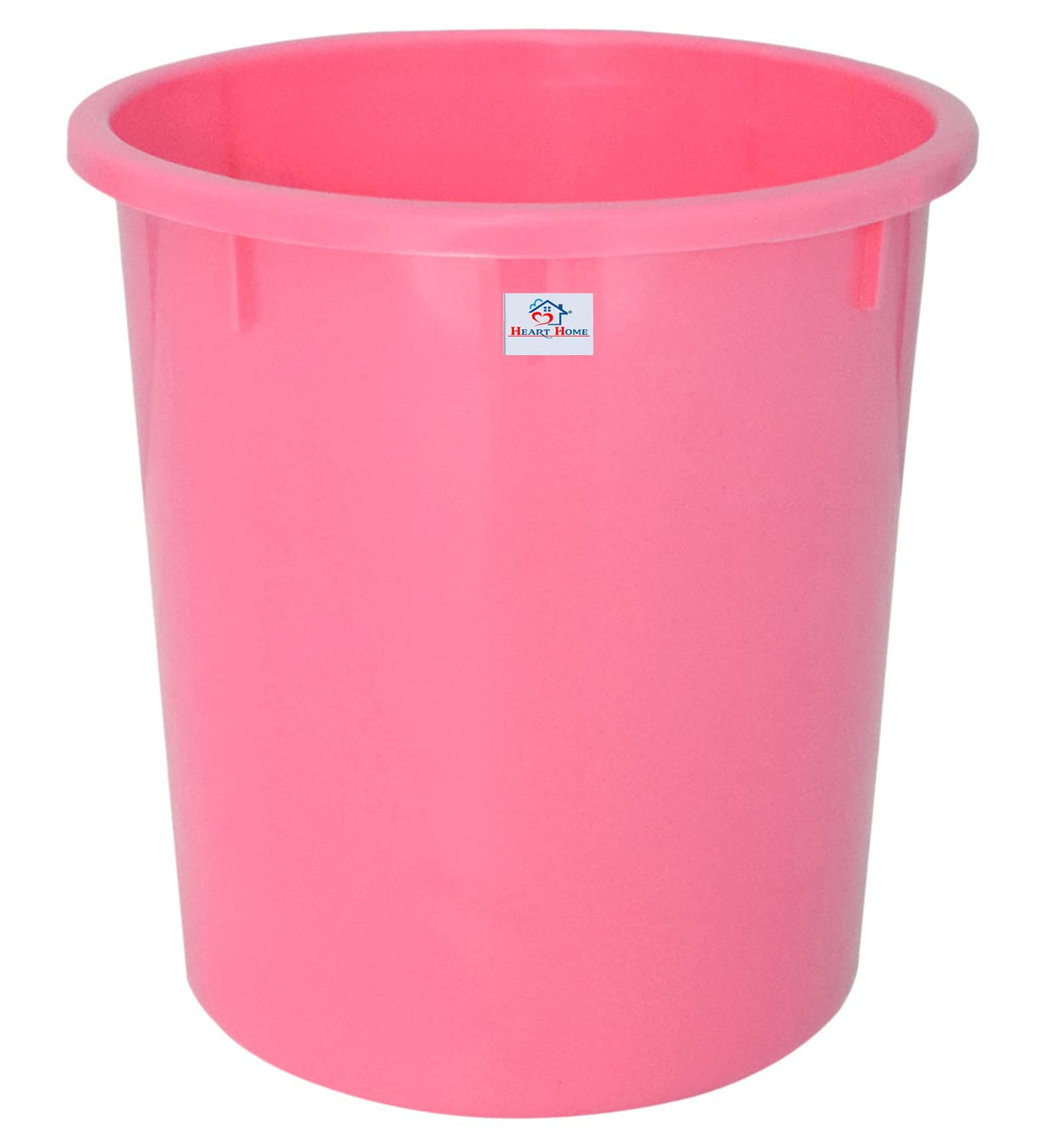 Heart Home Plastic Open Dustbin, Garbage Bin For Home, Kitchen, Office, 5Ltr. (Pink)-47HH01045