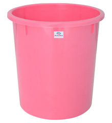 Heart Home Plastic Open Dustbin, Garbage Bin For Home, Kitchen, Office, 5Ltr.- Pack of 4 (Pink)-47HH01051