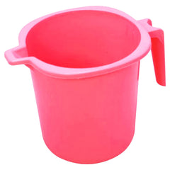 Kuber Industries Square Large Plastic Bathroom Mug, 2 Litre- Pack of 2 (Pink)-50KM0831