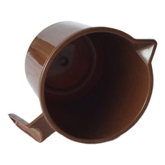 Kuber Industries Plastic Lightweight, Unbreakable Bathroom Mug 1.5 Litre (Brown, Pack of 4)