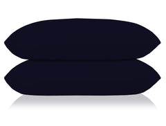 Kuber Industries Comfort Microfiber Filled Pillow for Bed Room, 16"x24" (Blue)-Pack of 2,Black,F_26_KUBMART016824