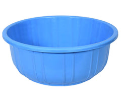 Kuber Industries Bath/Washing Tub|Multipurpose with Unbreakable Material|Size 54 x 54 x 25 cm, Pack of 1, Capicity 40 LTR (Blue, Plastic)-KUBMART3191