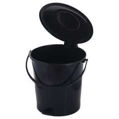 Kuber Industries Pedal Dustbin|Plastic Pedal Dustbin|Kitchen Waste Paper Bin|Dustbin For Bedroom|10 Liter Dustbin|Pack of 2 (Multicolor)