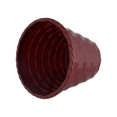 Heart Home Brick Flower Pot|Durable Plastic Flower Pots|Planters for Home Décor|Garden|Living Room|Balcony|8 Inch|Pack of 4 (Maroon)