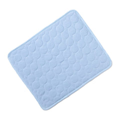 Kuber Industries Rectangular Dog & Cat Bed|Premium Cool Ice Silk with Polyester with Bottom Mesh|Multi-Utility Self-Cooling Pad for Dog & Cat|Light-Weight & Durable Dog Bed|ZQCJ001LB-XL|Light Blue