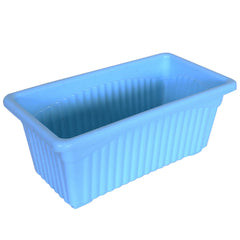 Kuber Industries Rectangular Jupiter Plastic Window Pot|Flower Planter for Home & Balcony,Garden 14 Inches Pack of 2 (Sky Blue)