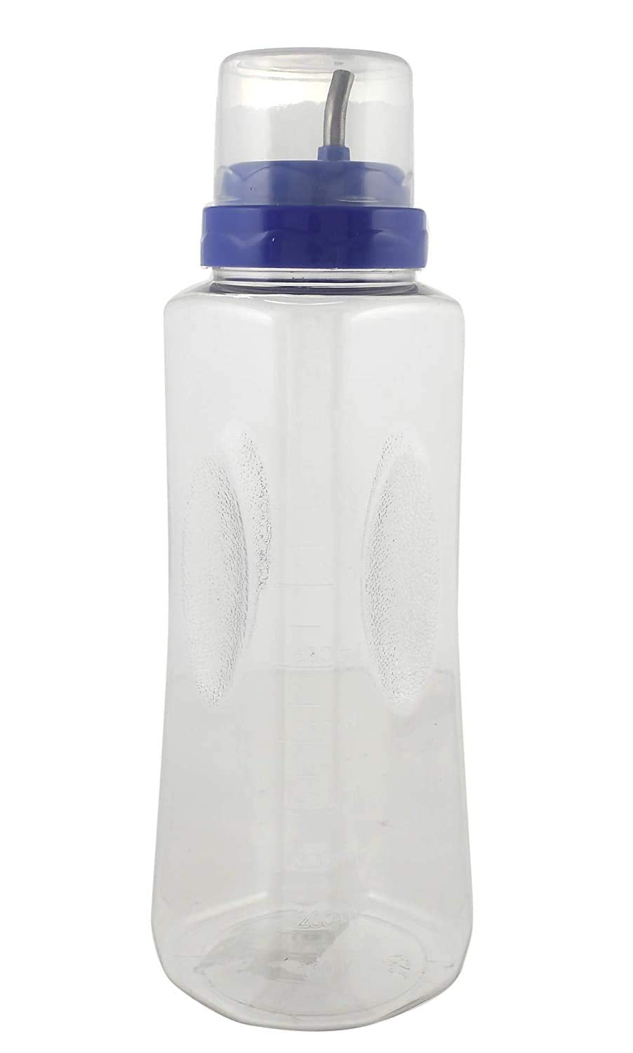 Kuber Industries 600 ML Transparent Olive Oil Dispenser, Oil Container with Stainless Steel Spout (Purple), Pack of 1