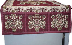 Kuber Industries Cloth 3 Pieces Fridge Mat, 1 Piece Handle Cover and 1 Pieces Fridge Top Cover (Multi)-CTKTC2796