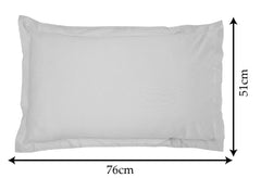 Kuber Industries Breathable & Soft Cotton Pillow Cover for Sofa, Couch, Bed - 29x20 Inch, Set of 4 (White)