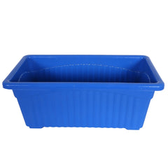 Kuber Industries Rectangular Jupiter Plastic Window Pot|Flower Planter for Home & Balcony,Garden 14 Inches Pack of 2 (Blue)