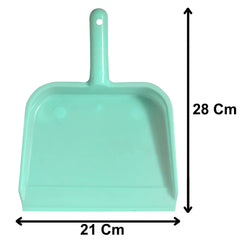 Heart Home 10" Plastic Dustpan, Pack of 2, Blue & Green