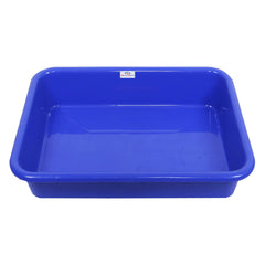 Heart Home Storage Tray|Versatile Plastic Storage Organizer|Rectangular Tray for Kitchen Storage|Storage Tray for Office|Exel Tray 555|Pack of 2 (Blue & Yellow)