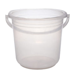Kuber Industries Bucket|Plastic Bucket for Bathroom|Bucket for Bathing|Unbreakable Bucket with Handle|18 Liter|Pack of 2 (Transparent)