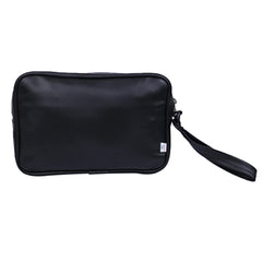 Heart Home Multiuses Soft Lether Messenger Bag/Toilerty Bag For Travel, Office, Business Pack of 2 (Black) 52HH4011