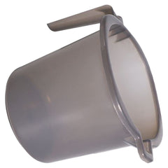 Kuber Industries Tranasparent Small Multiuses Lightweight, Unbreakable Strong Plastic Bathroom Mug, 1 Litre- Pack of 2 (Black)-50KM0820