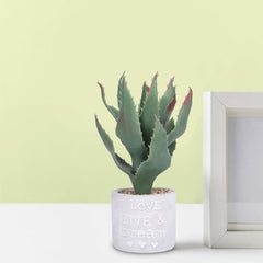 Kuber Industries Artificial Plants for Home Décor|Natural Looking Indoor Fake Plants with Pot|Artificial Flowers for Decoration (Green)