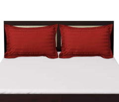 Kuber Industries 2 Piece Cotton Pillow Cover Set-17"x24" (Red) Luxury Pillow Covers-KUBMART3384