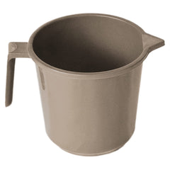 Kuber Industries Plastic Lightweight, Unbreakable Bathroom Mug 1.5 litre (Light Brown, Pack of 4)