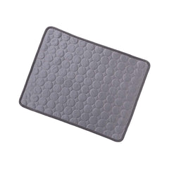 Kuber Industries Rectangular Dog & Cat Bed|Multi-Utility Self-Cooling Pad For Dog & Cat|Light-weight & Durable Dog Bed|ZQCJ001DG-S|Dark Grey