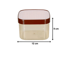 Heart Home Check Deisgn Lid Food Grade BPA Free Plastic Kitchen Container Set,1200ml, Set of 3 (White)