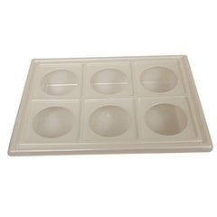 Kuber Industries Plastic Glass Holder Tray, 2-Pieces, White
