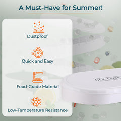 Kuber Industries Ice Box With 36 Compartments|Ice Cube Tray With Soft Bottom| White