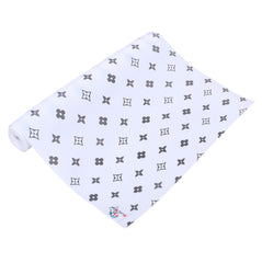 Heart Home Shelf Liner | EVA Kitchen Cabinet Shelf Mat | Anti-Slip Bathroom Mat | Fridge Mat | Table Mat | Star Print Print Wardrobe Mat | 5 Meter | White