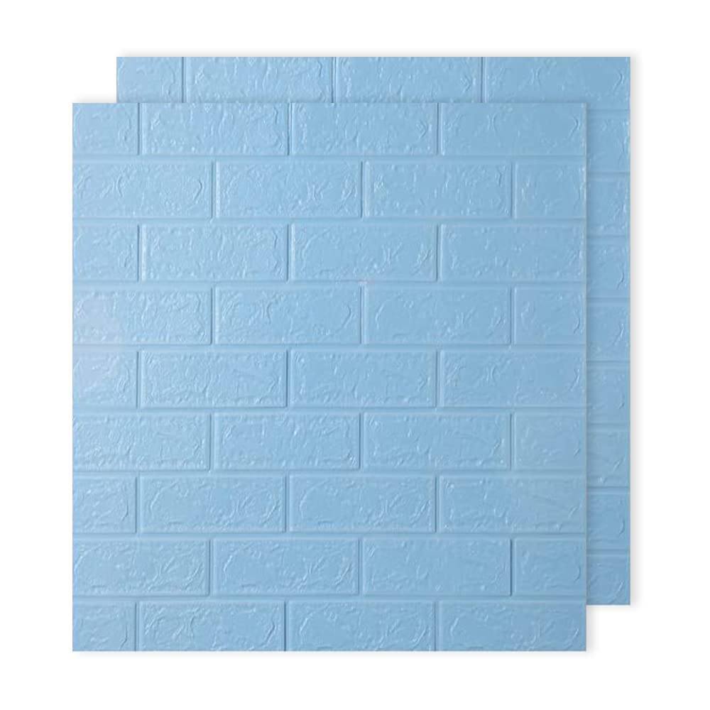 Kuber Industries Foam Brick Pattern 3D Wallpaper for Walls|Soft PE Foam| Easy to Peel, Stick & Remove DIY Wallpaper|Suitable on All Walls|Pack of 2 Sheets, 70 cm X 77 cm