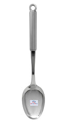 Heart Home Stainless Steel Solid Cooking Spoon, Serving Spoon, Kitchen Spoons, Basting Spoon for Kitchen (Silver)