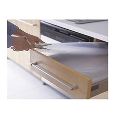 Kuber Industries Diamond Textured Anti Slip Mat|Waterproof Shelf Mat Liner Roll|Mat For Kitchen, Drawer & Cabinet|Sheet For Fridge, Bathroom|Easy To Cut 5 MTR Roll (White)