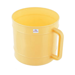 Heart Home Light Weight, Durable Plastic Bathing Mug for Bathroom Bath Accessory, 1 Ltr., Pack of 3 (Cream)