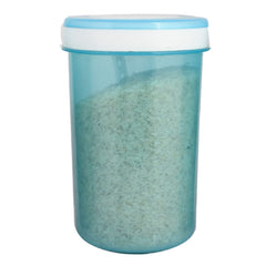 Heart Home Containers Set for Kitchen|BPA-Free Plastic 1500 ML Storage Containers Set with Spoon for Kitchen|Pack of 12 (Sky Blue)