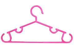 Kuber Industries Exclusive Kids Cloth Hanger|Baby Clothes Hanger Set for Wardrobe|Plastic Hanger|Pack of 5 (Pink)