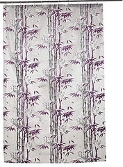 Kuber Industries PVC 7 Feet Shower Curtain with 8 Hooks (Purple) -CTKTC6924, Standard (CTKTC06924)