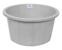 Heart Home Plastic Unbreakable Multipurpose Bath Tub/Washing Tub for Bathing 40 LTR.(Grey) 54HH3904.