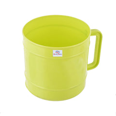 Heart Home Plastic Bathroom Mug, 1 Ltr., Pack of 6 (Green & Cream & Blue)