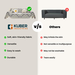 Kuber Industries Decorative Chenille Sofa Throw|Throw for Sofa, Bed & Couch|Ideal for Indoor & Outdoor 70x70 Inches (Multi)