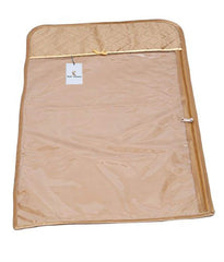 Kuber Industries 6 Piece Quilted Satin Hanging Saree Cover Set, Gold, Standard (KI001399)