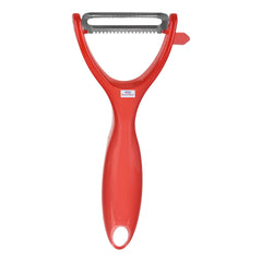 Heart Home Peeler|Plastic Vegetable Peeler|Fruit Peeler|Non-Slip Handle|Steel Sharp Straight Blade|Y Shaped Peeler|Kitchen Peeler|Pack of 3 (Multicolor)