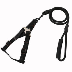 Kuber Industries Dog Harness and Leash Set, Black