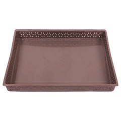 Kuber Industries Storage Tray|Versatile Plastic Storage Organizer|Rectangular Tray for Kitchen Storage|Storage Tray for Office|ALEXA-15|Pack of 3 (Multicolor)